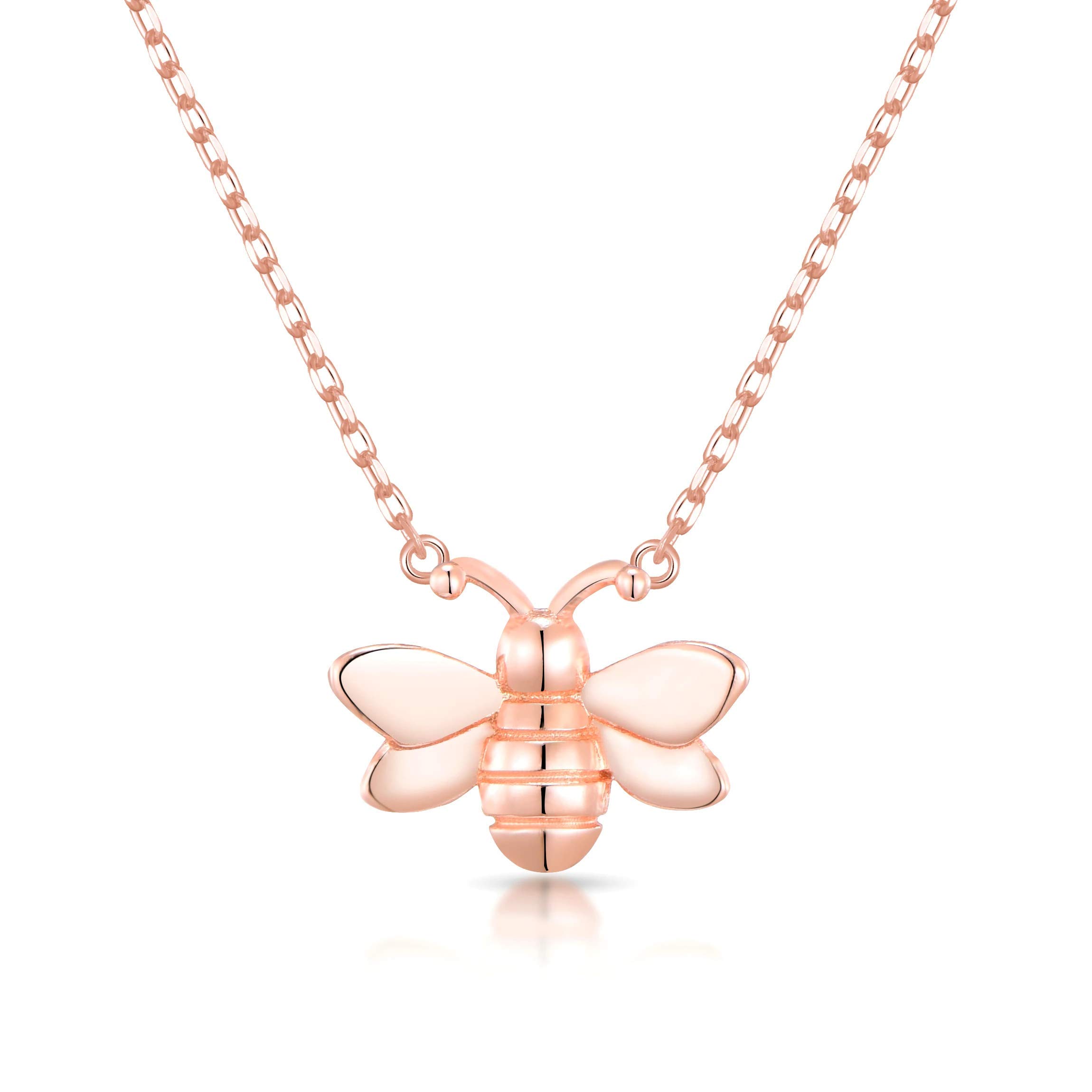Philip JonesRose Gold Plated Bumble Bee Necklace