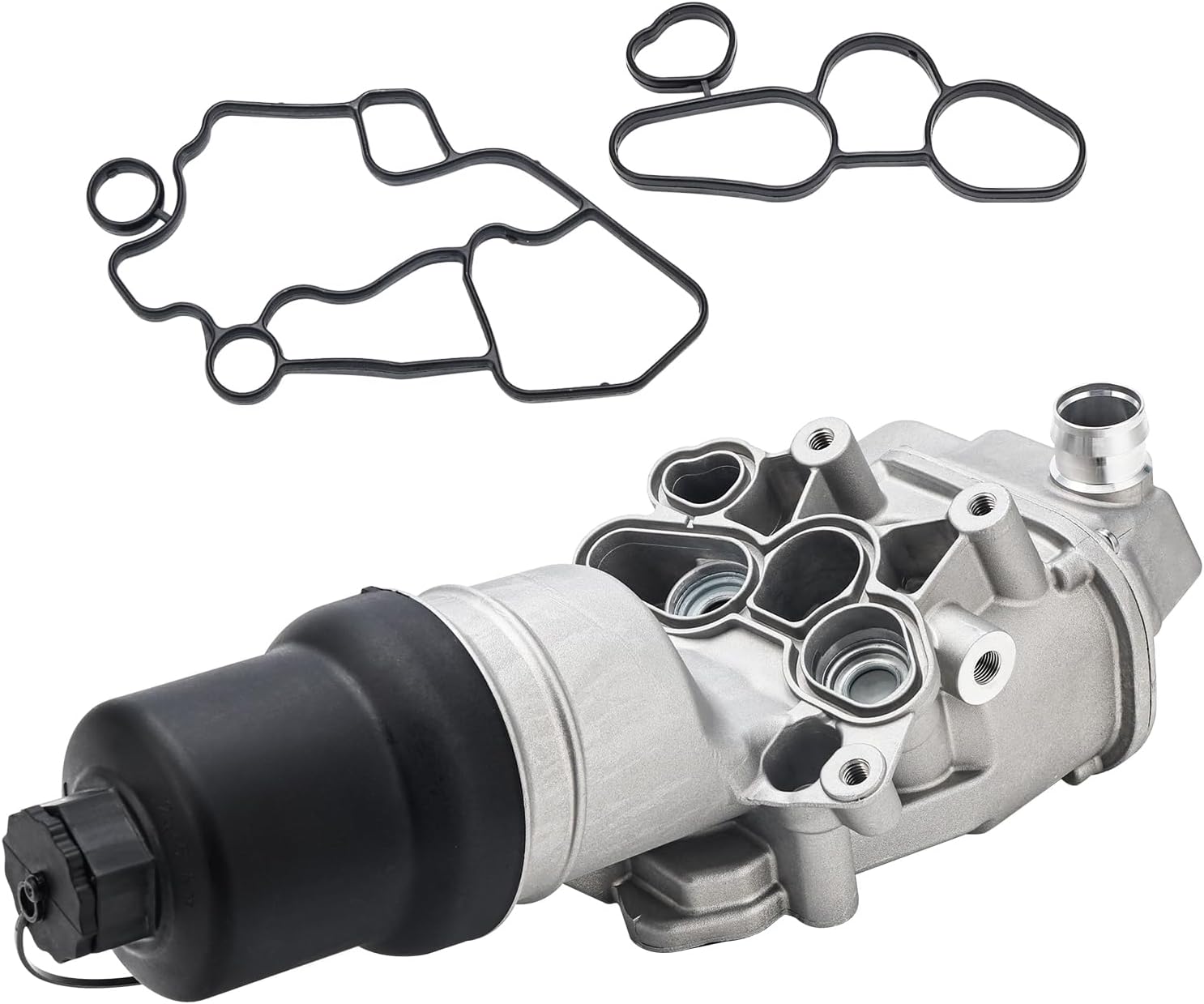 06F115397H Upgrade Aluminium Oil Filter Housing for 06-13 VW Jetta GTI Eos Golf Passat Audi A4 A3 TT TTS 2.0L Replace# 06F115397J 06F115397K