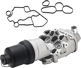 06F115397H Upgrade Aluminium Oil Filter Housing for 06-13 VW Jetta GTI Eos Golf Passat Audi A4 A3 TT TTS 2.0L Replace# 06F...