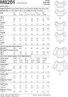 Vista 2 de McCall's Misses' - Kit de patrón de costura con parte superior de burbujas, código M8201, tallas L-XL-2XL, multicolor