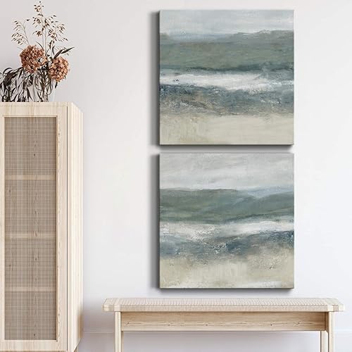 Miniatura 5 de Renditions Gallery Arte de pared con ruedas en lienzo con envoltura de galería, listo para colgar, 32 pulgadas de alto x 32 pulgadas de ancho,