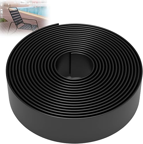 KOMORAX Correa de silla de vinilo de 20 pies de largo y 2 pulgadas de ancho. Acabado mate para reparación y reemplazo. Para patio, exterior, césped,