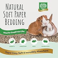 Vista 2 de Small Pet Select Ropa de cama de papel natural marrón, ropa de cama suave de animales con control de olores para conejillo de indias, conejo