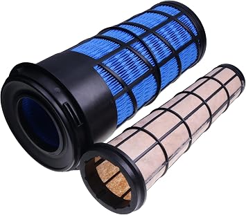 Inner and Outer Air Filter Kit RE282286 RE282287 006008799F1 006008798F1 Compatible With JD 318D 319D 320D 323D 5045D 5045E 5050E 5055E 5060E 5065E 5075E 5075EF