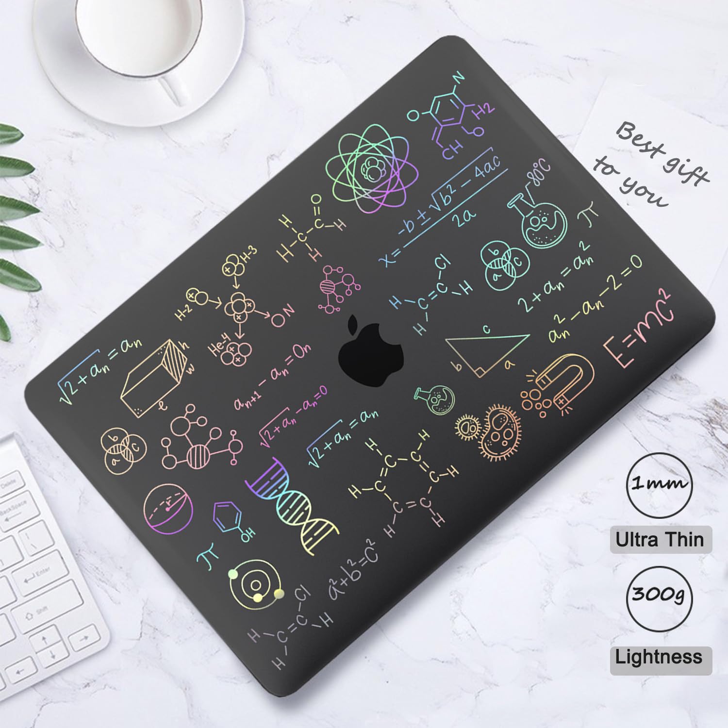 Funda Compatible con 2024-2021 MacBook Pro 14 Pulgadas M1 M2 M3 M4 MAX A2442 A2779 A2918 A2992 A3112 A3185 A3401 Cover, Case Carcasa Dura Plástico,Ciencia