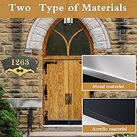 Vista 5 de Placa de Dirección Personalizada de Metal Fundido - Letrero de Número de Casa Personalizado, Números de Dirección para Dirección de Casa Exterior