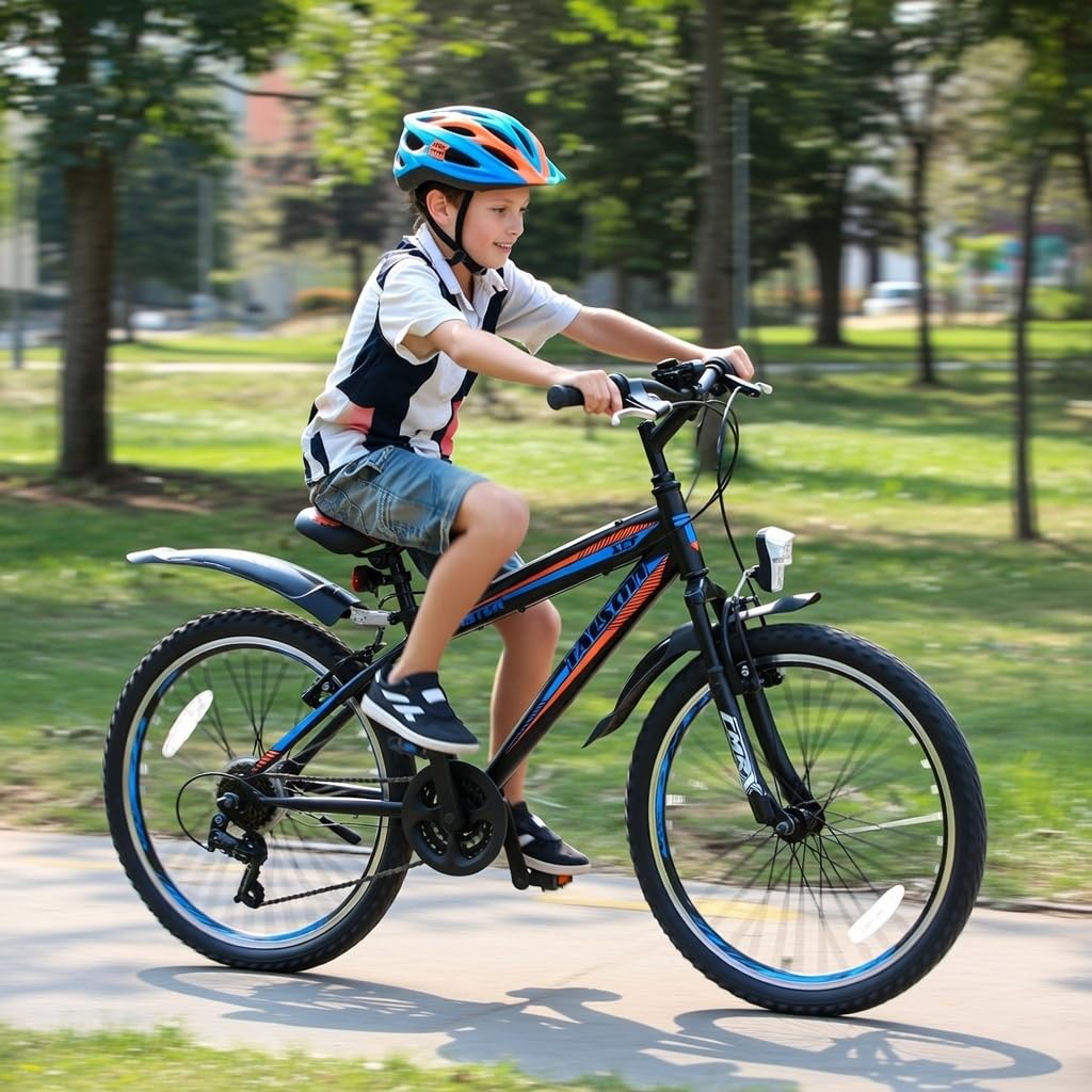 Talson 26 Zoll Mountainbike Fahrrad MIT GABELFEDERUNG & Beleuchtung 21-Gang Shimano Faster BBO