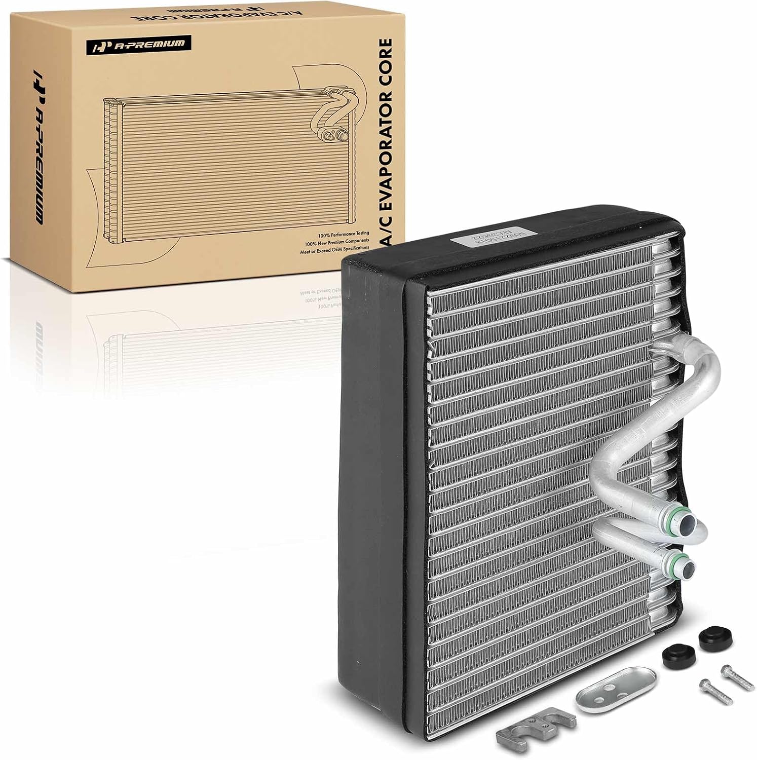 A-Premium Front AC Evaporator Core Compatible with Saturn L200/LW200/LW300 2001-2003, LS/LS1/LS2/LW1/LW2 2000, L300 2001-2005, L100 2001-2002, with Pressing Plate