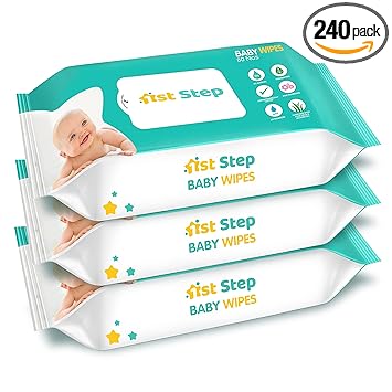 1st Step Baby Wet Wipes Enriched With Aloe-Vera And Jojoba Oil (80Pcs, Pack Of 3) - image, photos