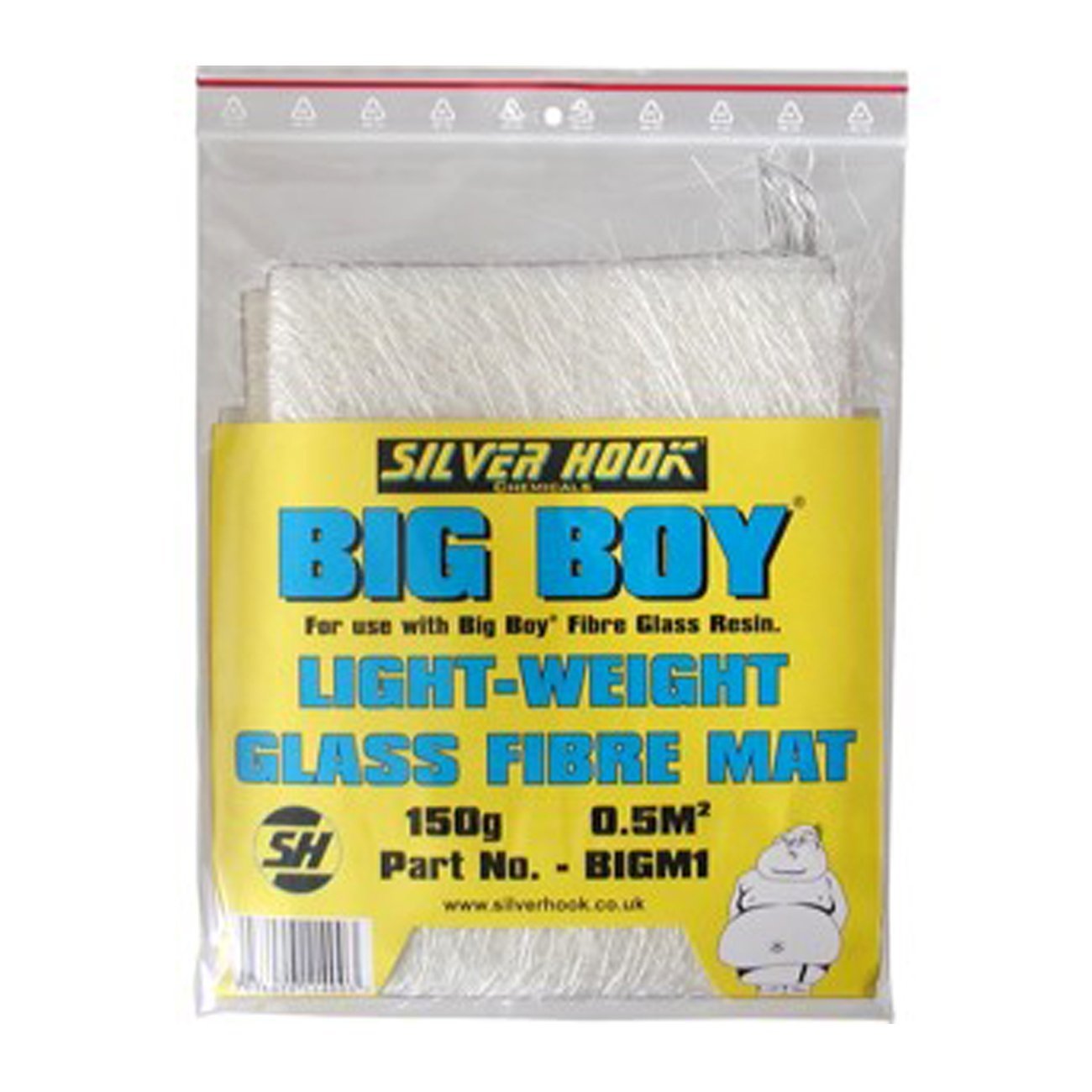 Silverhook Big Boy Glass Fibre Mats for Car and Boat Body and Paint Shop Repair for 0.5 sqm with 150g