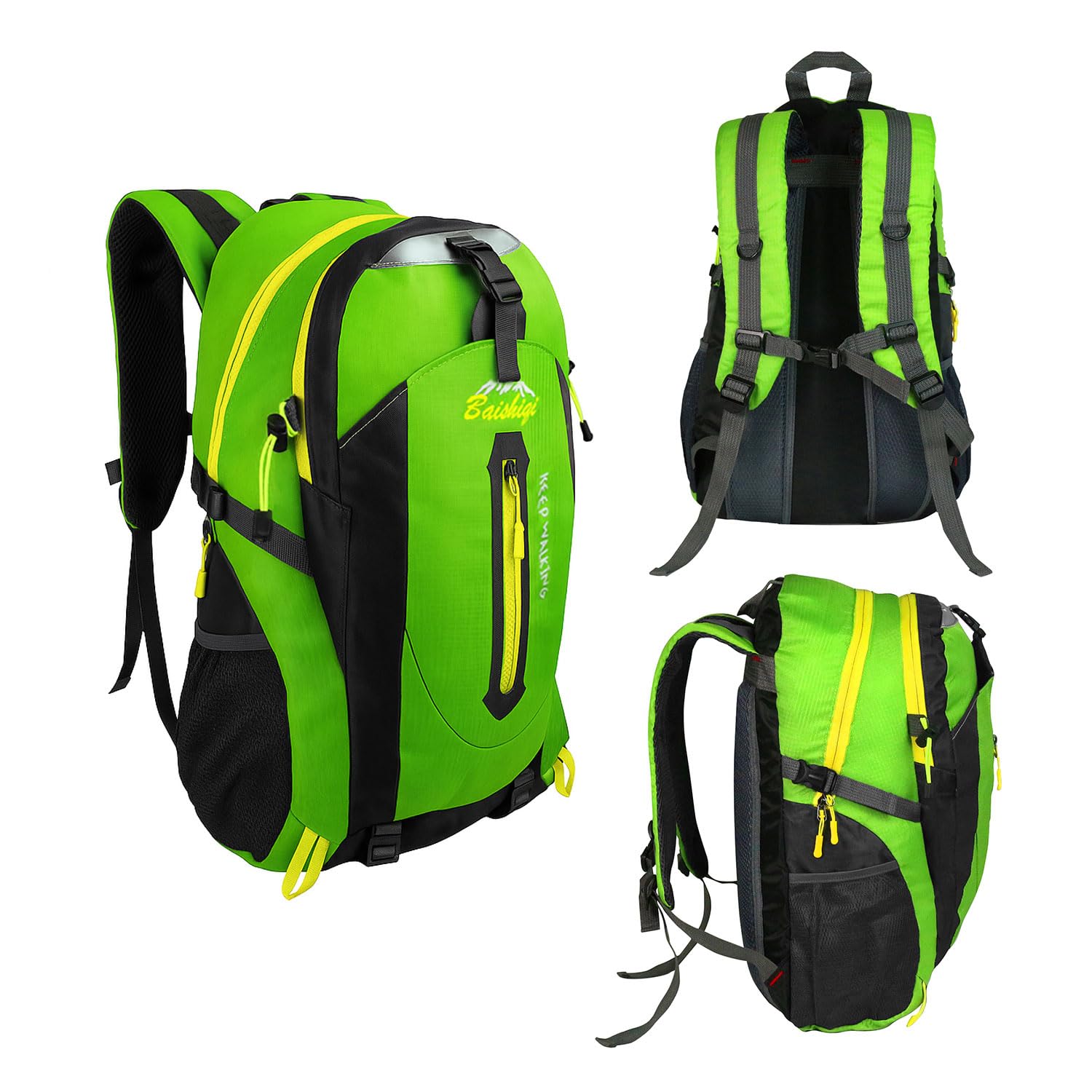 OcioDual Plecak turystyczny OcioDual 30L Zielony Lekki wodoodporny plecak podróżny Składany plecak survivalowy Damski plecak kempingowy Męskie plecaki trekkingowe górskie Nordic Walking Sport