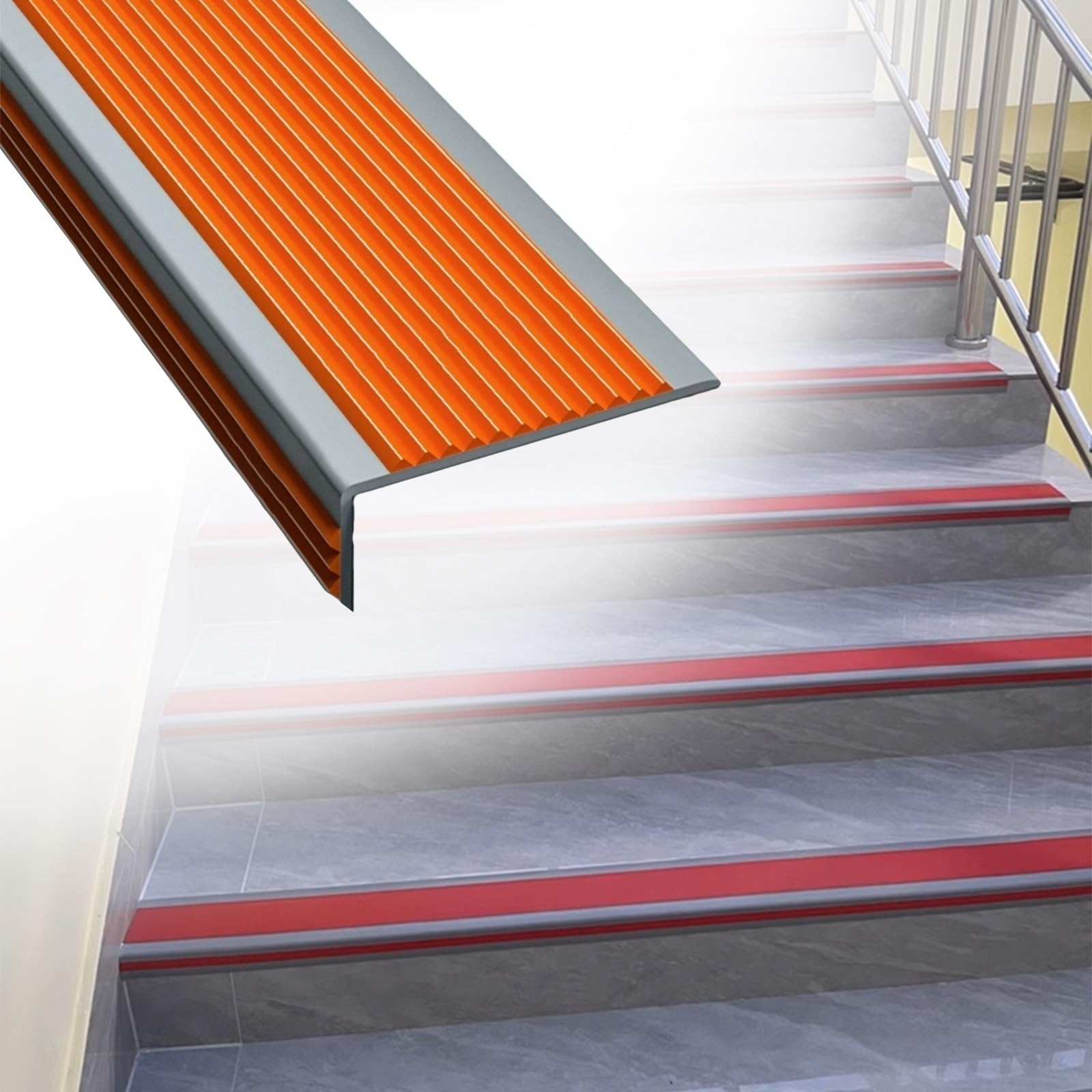 Nez de marche escalier étanche pour éviter les glissades sur marches en bois et stratifié
