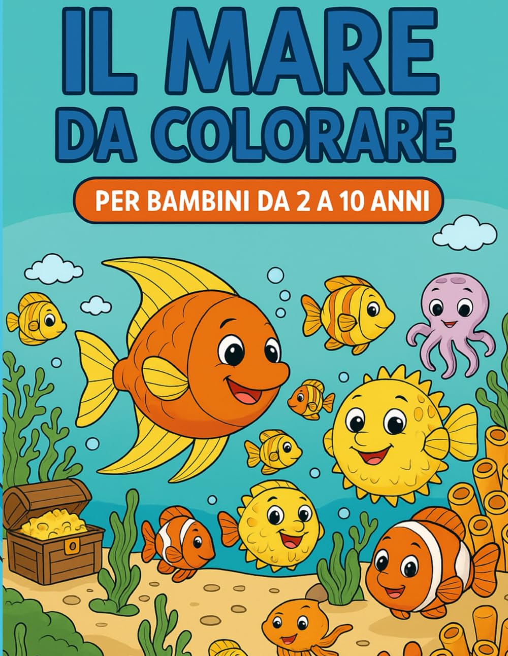Animali Del Mare: Album da Colorare