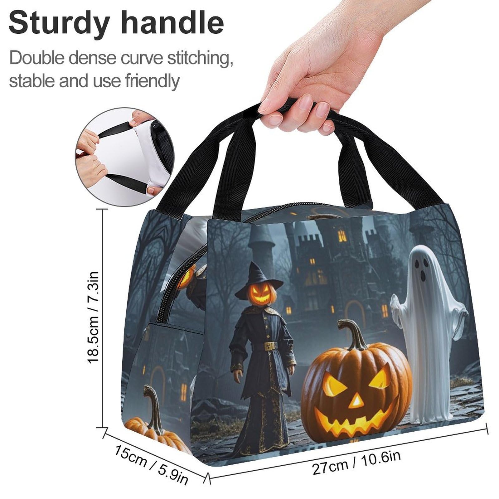 Sac à Lunch Isotherme J-JiJis Style Anime Japonais - Sac Repas Portable Pour Pique-nique, École Ou Voyage - Cadeau Cool