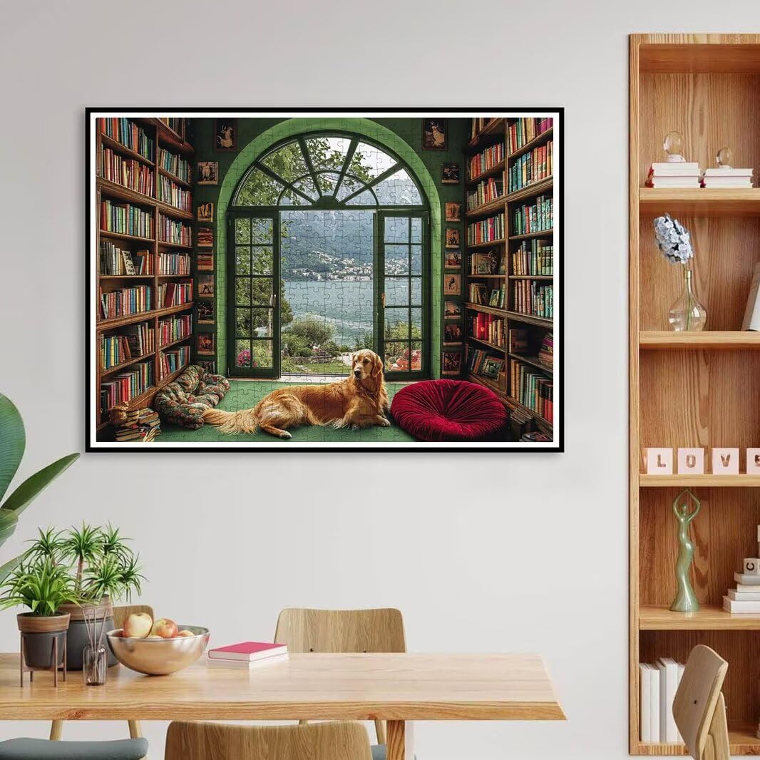 Puzzle 1500 Pezzi, Puzzle Cane per Adulti, 87x57cm, Compact Box -4744