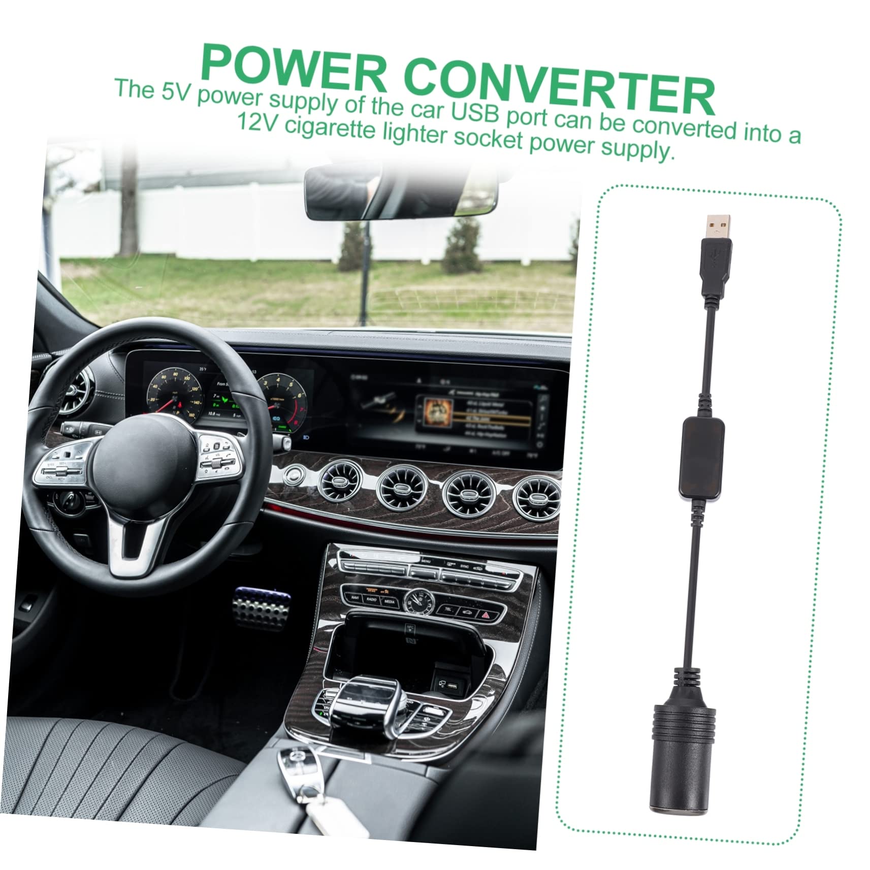 5pièces Adaptateur USB vers Prise Allume- pour Enregistreur De Conduite Chargeur Pratique pour Voiture avec Design Spécial Et Artisanat