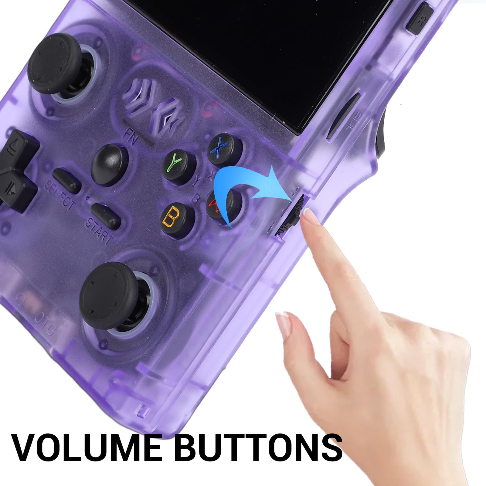 Generic Console da Gioco retrò, Dispositivo da Gioco per Console di Gioco Portatile Portatile con Schermo HD da 4 Pollici per Adulti e Adolescenti (PURPLE)