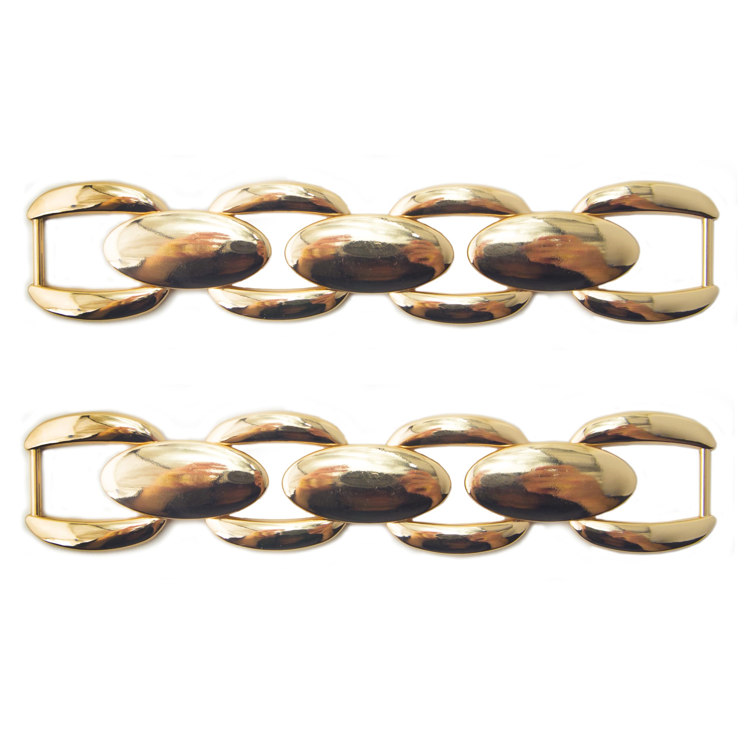 Chaînes dorées HAND pour sacs et ceintures | Lot de 2 maillons décoratifs en métal 160x32 mm