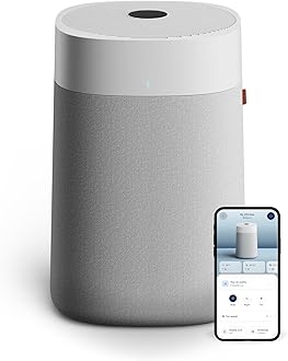 Air Purifiers for Large Rooms, Cleans 3,048 Sqft In One Hour, HEPASilent Smart Air Cleaner For Home, Pets, Allergies, Virus, Dust, Mold, Smoke - Blue Pure 211i Max