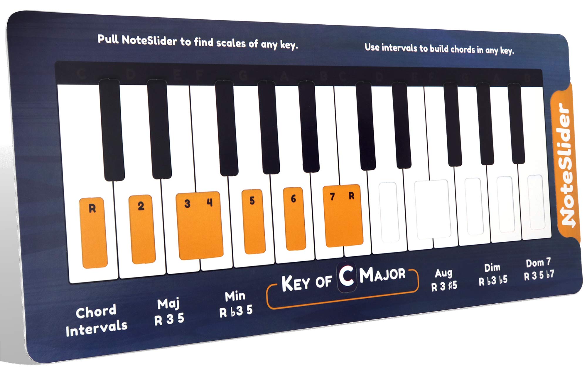 Buy NoteSlider for Piano Slide to Find Piano Chords and Scales in