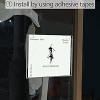 Vista 4 de NIUBEE Portarretratos de acrílico horizontal, 4 x 6 pulgadas, de plástico transparente para papel