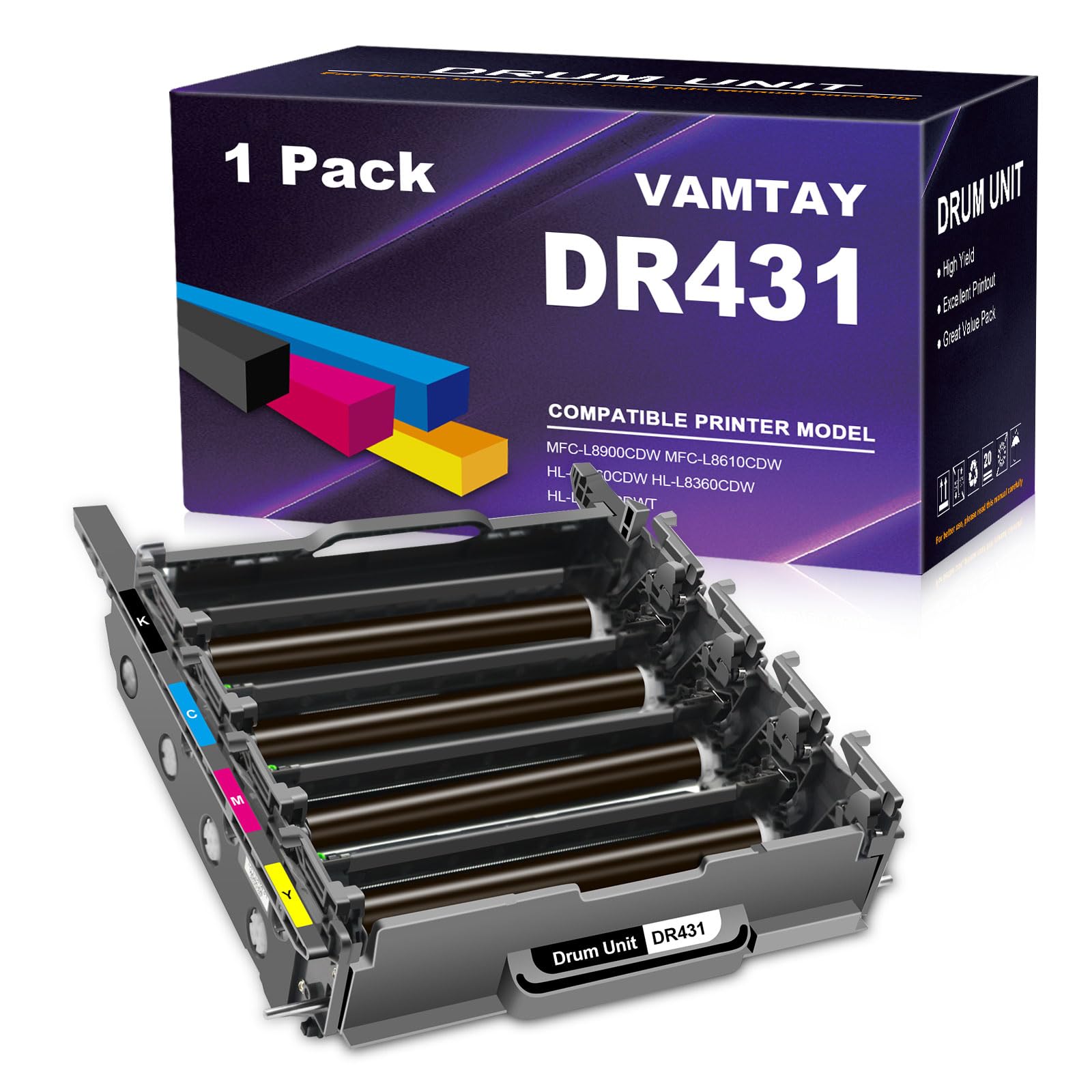 Amazon.com: VAMTAY DR431 Drum Unit Replacement Compatible for