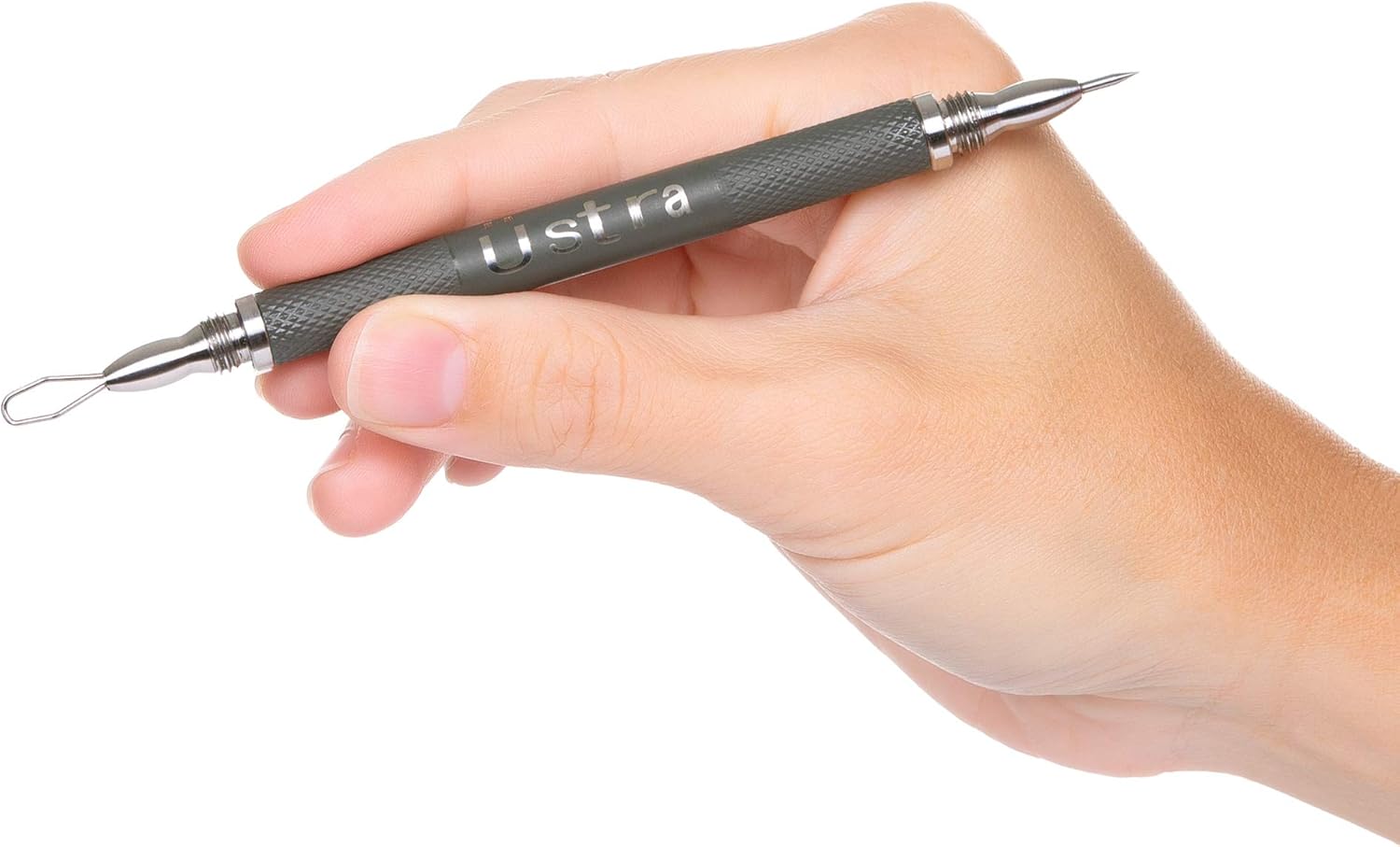 Professional Travel 2-in-1 Blackhead Remover and Comedone Extractor Tool with Pimple Lancet for Blemish and Acne Control, Surgical Steel, Safe on Nose, Face, Chin and Body