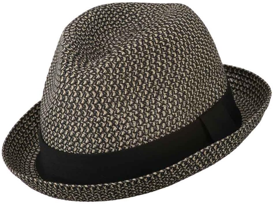 Men's Fedora with Paper Straw Braid