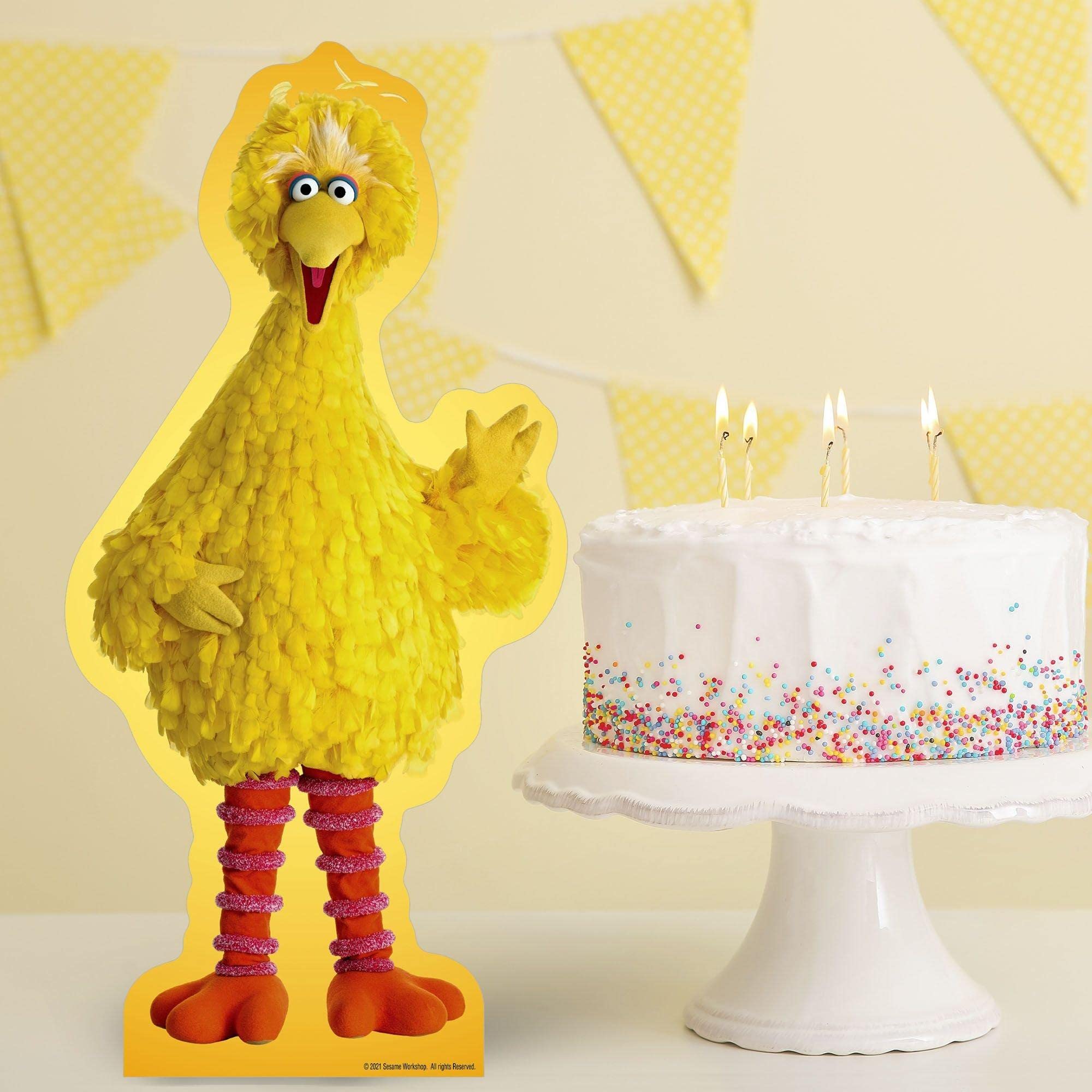 Amazon Com Party City Sesame Street Big Bird Centerpiece Cardboard Cutout Themed Birthday Party Decoration And Supplies 18 H 1 Ct Toys Games
