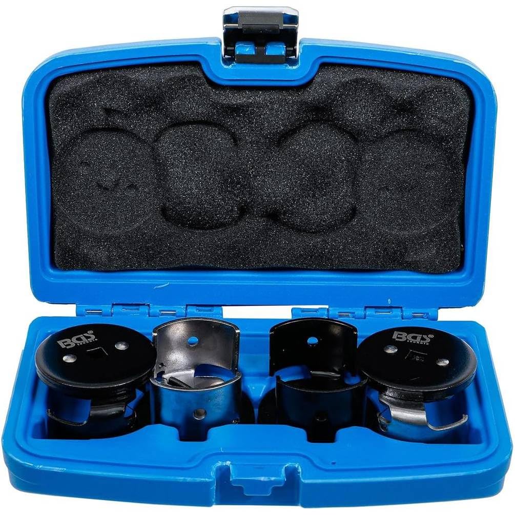 Juego de 4 campanas para filtro de aceite D.60-80/80-96 mm, acero resistente, adaptabilidad y practicidad - D-Work