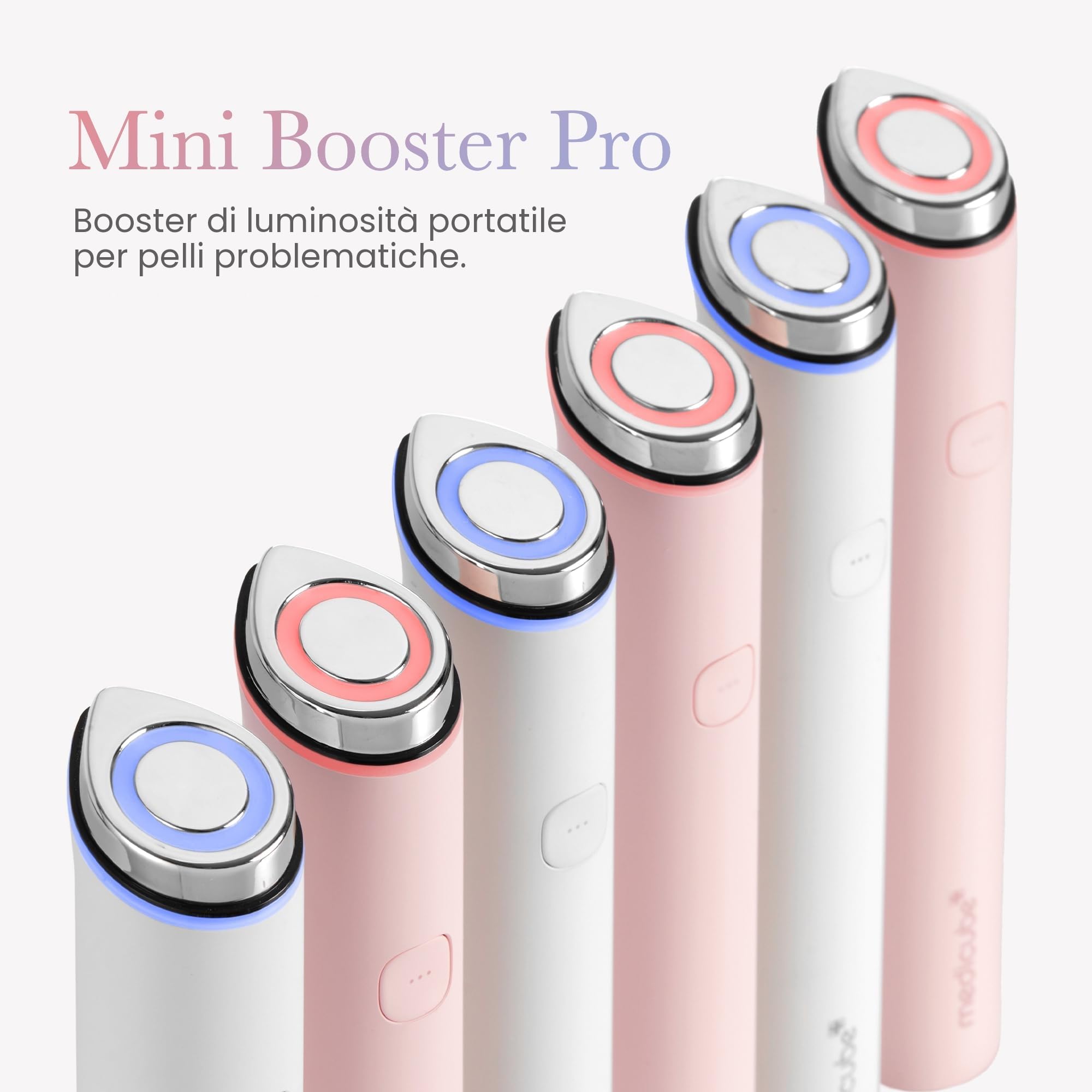 medicube Booster Pro Mini White | Home - Strumento per la cura del viso - Booster Glow per la pelle di vetro, stimola l'assorbimento della cura della pelle, cura della pelle coreana