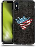 Vista 70 de Head Case Designs Funda de gel suave con licencia oficial de la WWE American Nightmare Flag Cody Rhodes Graphics compatible con Apple iPhone 7