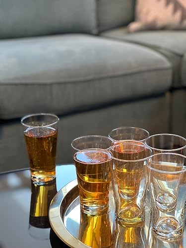 Miniatura 4 de LEVKO Juego de 6 vasos altos de 355 cc de agua jugo cócteles vino cerveza y whisky vasos de vidrio altos vasos de agua vasos de cóctel fabricados en