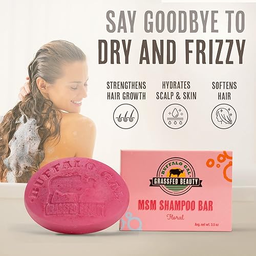 Miniatura 4 de Buffalo Gal Grassfed Beauty MSM - Barra de champú (floral)