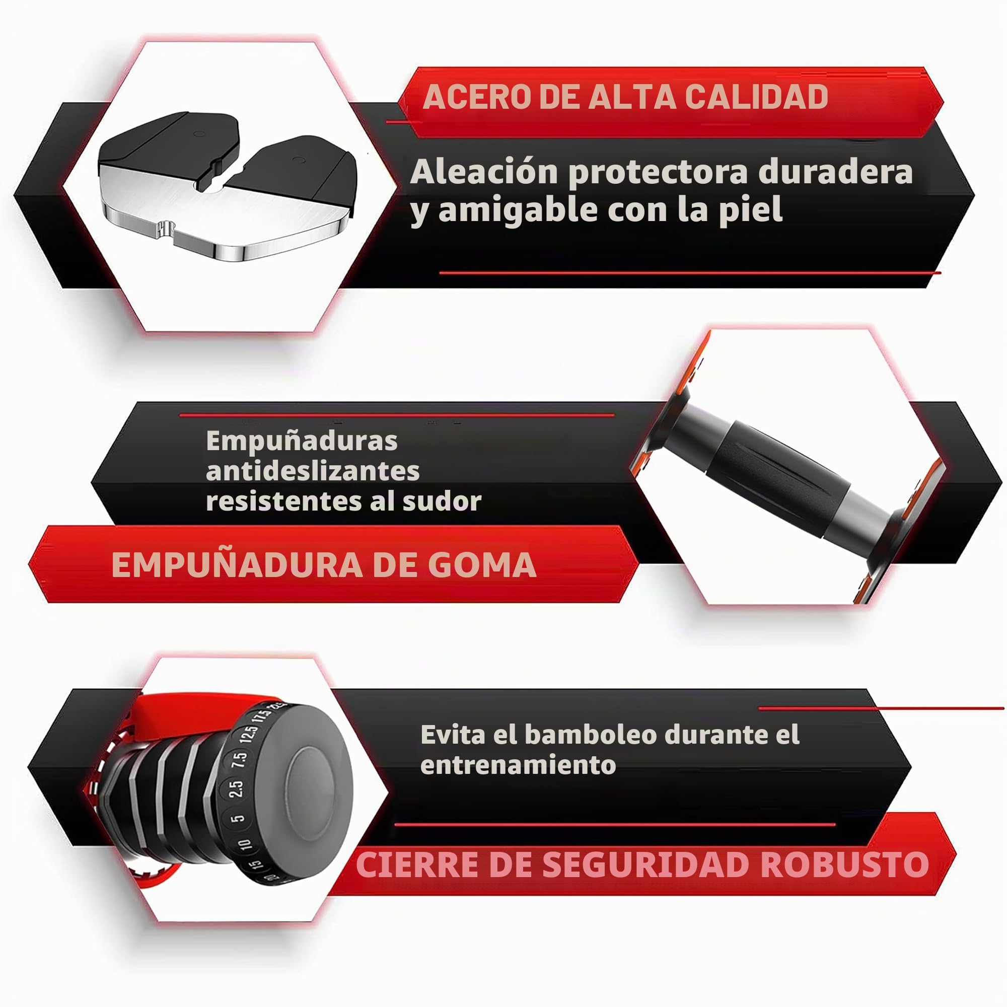 HAKENO Juego de mancuernas ajustables 15 en 1 de 24 kg y 40 kg que ahorran espacio, entrenamiento de fuerza y entrenamiento en casa, pesas variables que ahorran espacio (12/24/40 kg)