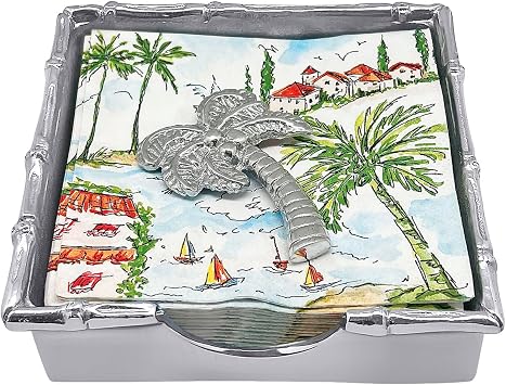 Mariposa Palm Tree Napkin Box