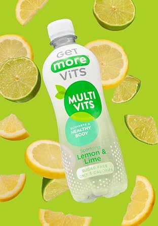 Get More Vits - Multi Vitamin Sparkling Lemon & Lime Spring Water, 12x500ml