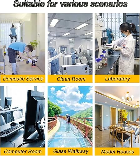 Miniatura 8 de LAKE OF FIRE 5 Pairs Reusable Shoe Covers Non-slip, Waterproof Washable Thickened Boot Covers for Floor Carpet Protection