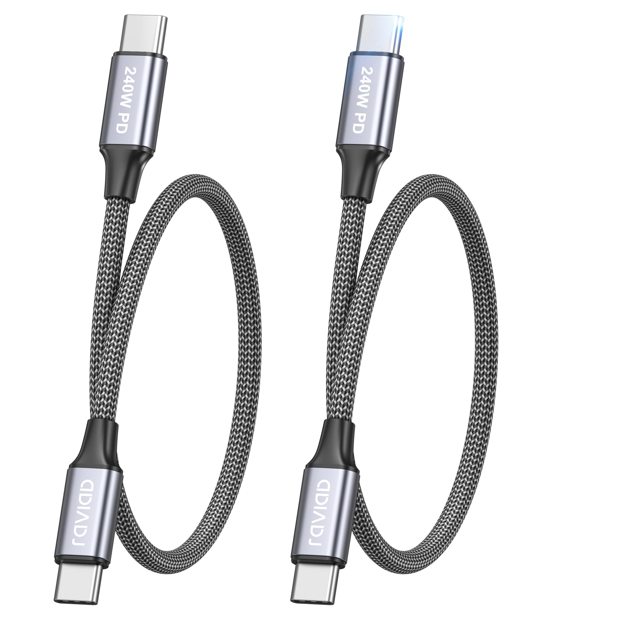 RAVIAD 240W USB C Kabel Kurz 0.3M, Ladekabel USB C PD 3.1 Schnellladekabel | USB C auf USB C Kabel für iPhone 17 16 15 Serie, Samsung Galaxy S25 S24, Huawei, Pixel, MacBook Pro Air iPad Pro Air-2 Stück