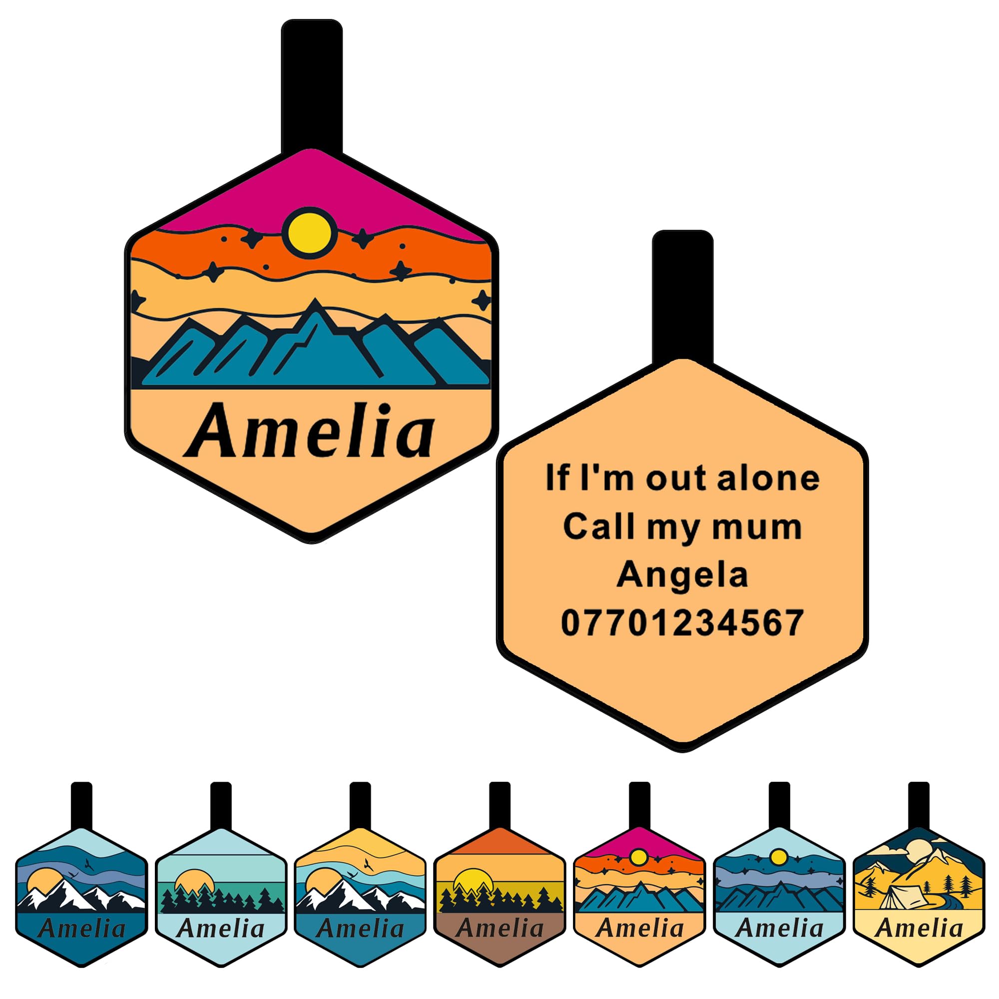 Dog Tags Personalized Dog Name Tags Silicone Dog Tags Engraved Soundless Dog Tag Pet ID Name Tag Cat Name Tag Custom Pet ID Tags for Puppy Cat (Star-Gold)