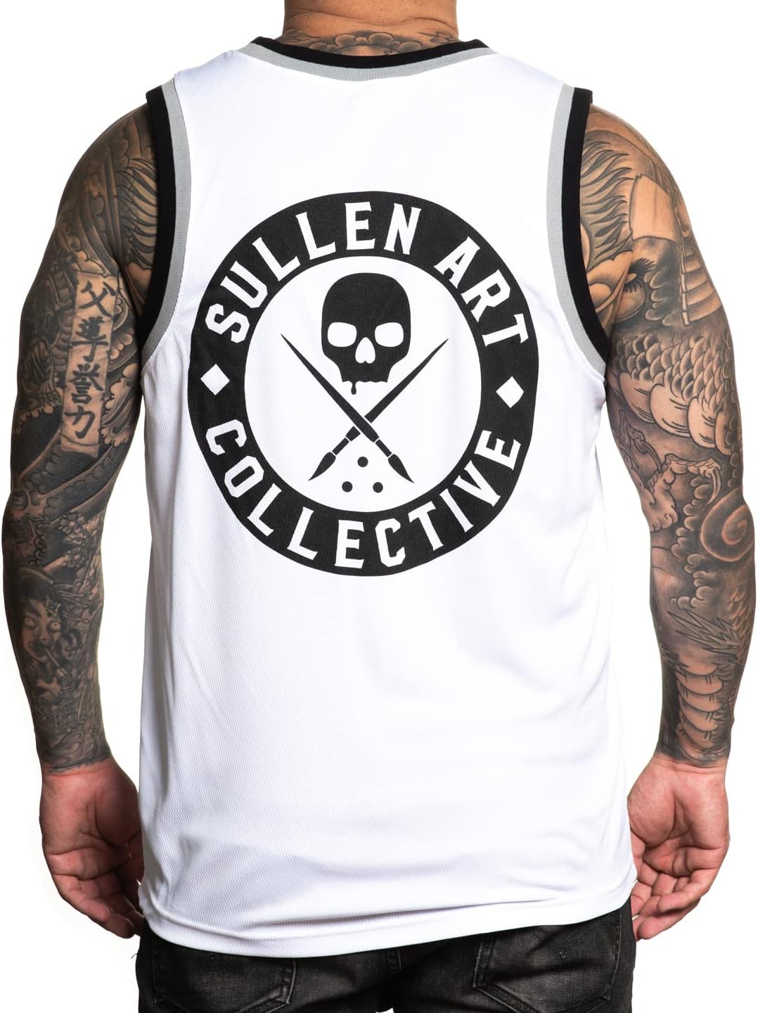 Sullen Men's BOH Tattoo Lifestyle Graphic Art Sleeveless Breathable Arm Ribbed Jersey Tank Top