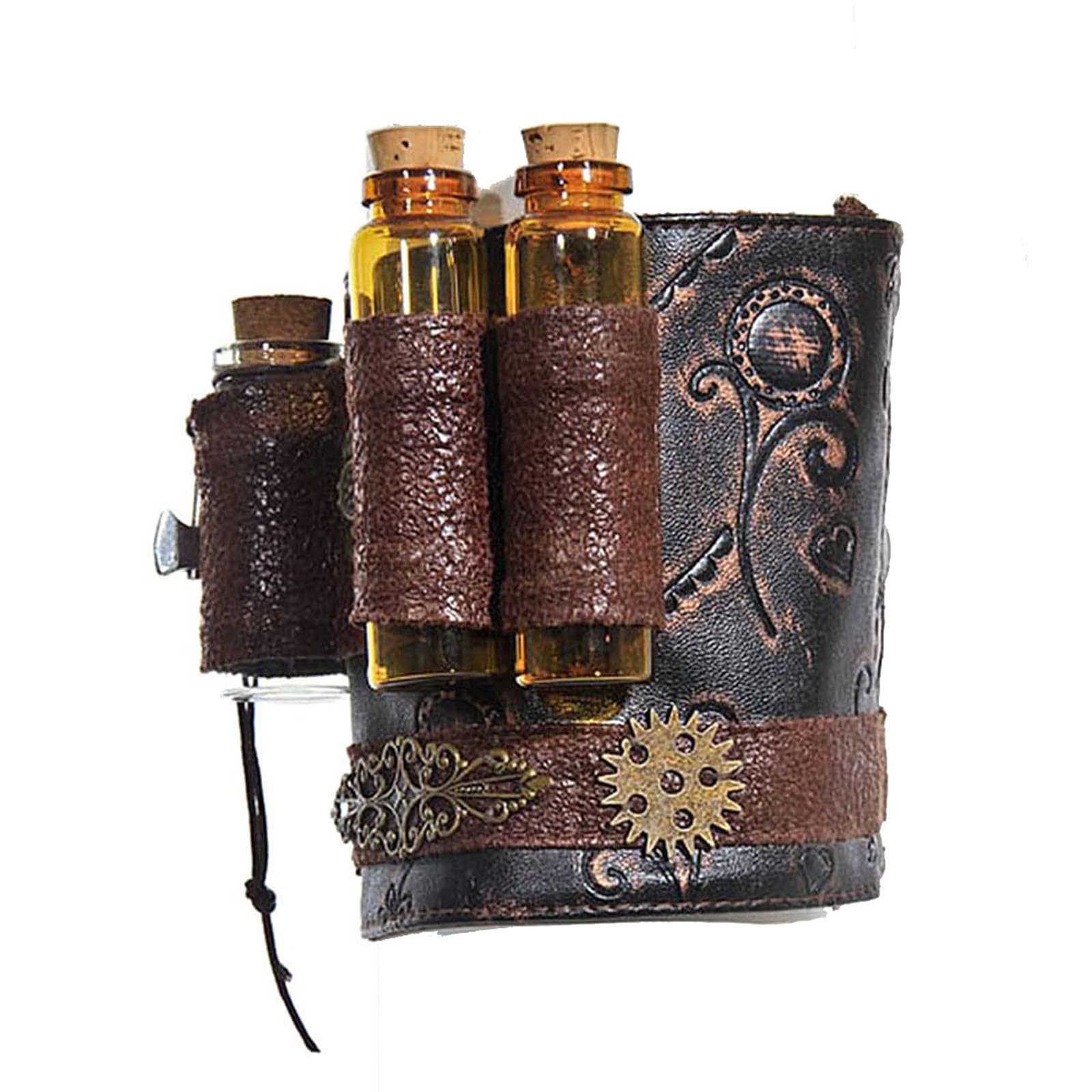 SUMGOGOArm Bracer Cuff Armband Wrist Guard Armor Medieval Witch Wizard Magic Cork Potion Bottle Lolita Cosplay LARP Costume
