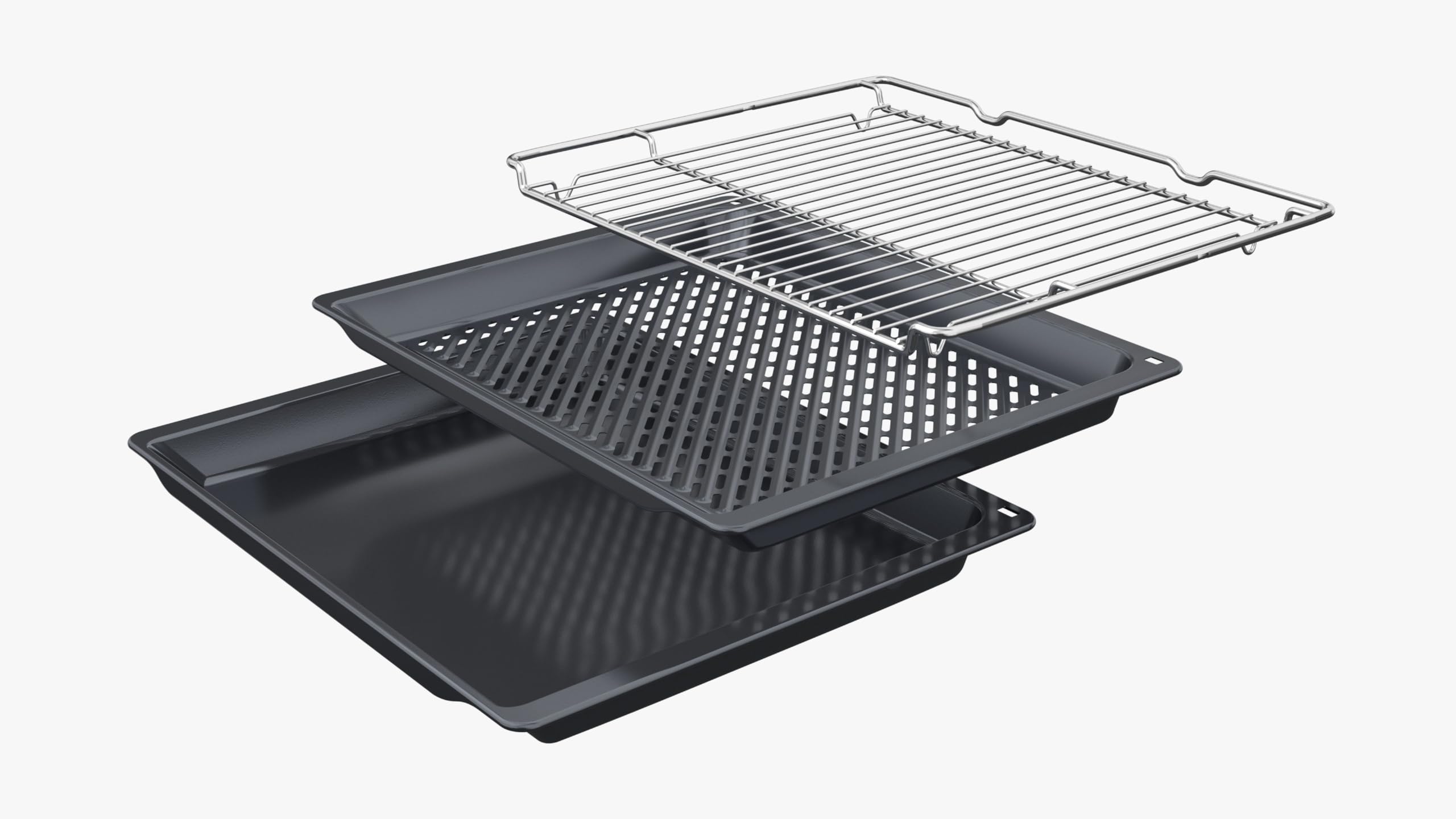 Bosch Serie 4 Einbau-Backofen 60 x 60 cm Pyrolyse Hydrolyse LED Touch Control 3D-Heißluft 10 Automatikprogramme
