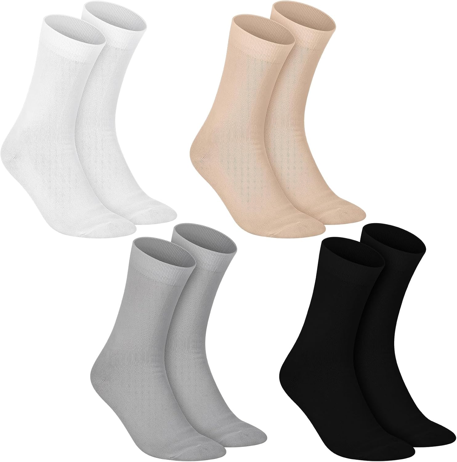 Chicingyou 4 Pairs Liner Socks for Hiking Men Women