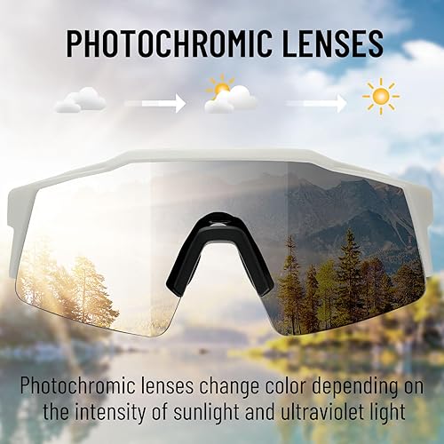 Miniatura 3 de Polarized Sports Sunglasses 4 lenses, Cycling Sunglasses for Men Women Youth, Driving, Running, Baseball