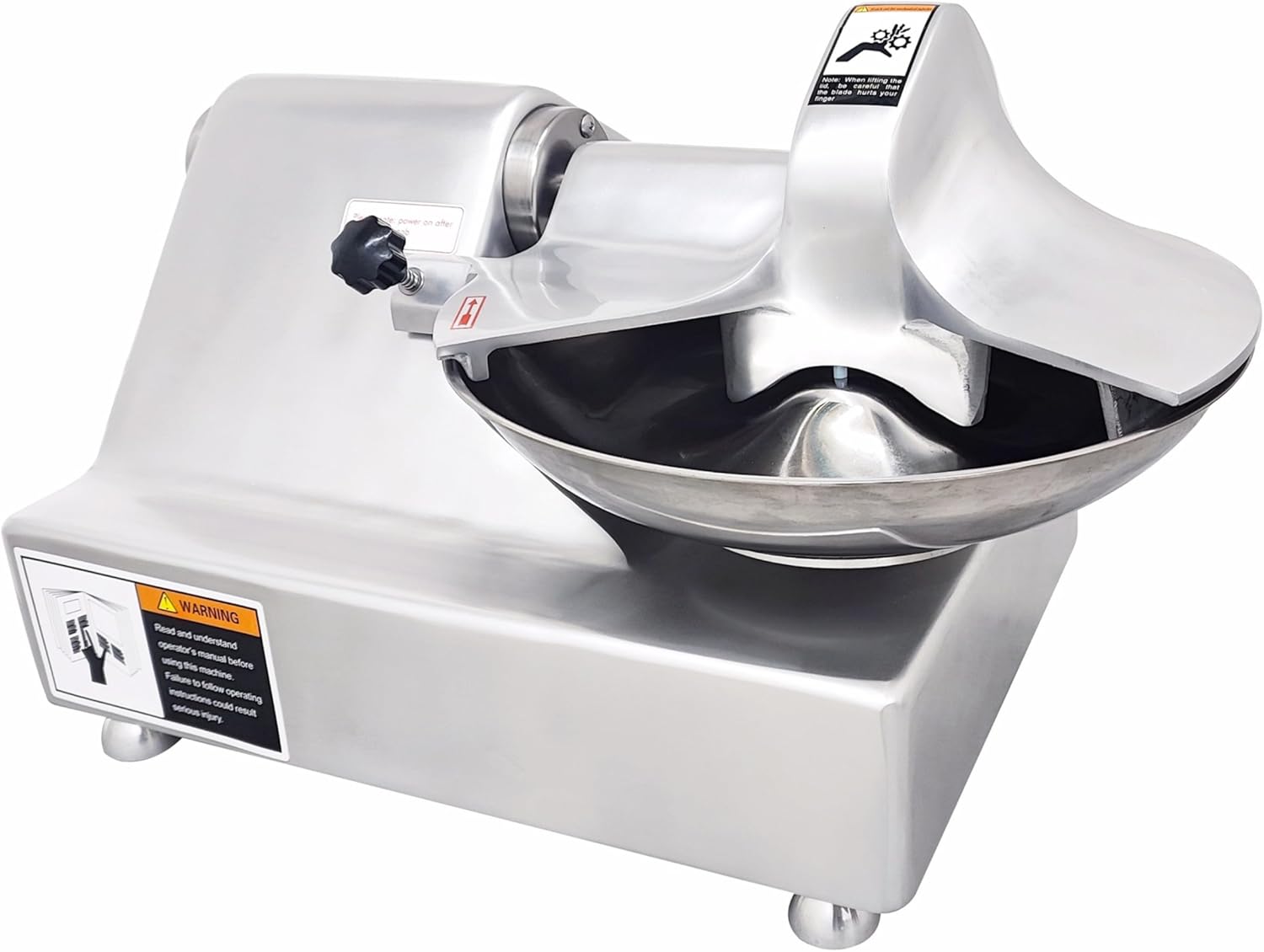 Commercial 5.5L Meat Vegetable Food Processor Cutter Machine 550W Stainless Steel Blade Electric Vegetable Chopper Cutting Meatball Beater Grinder 1400r/min