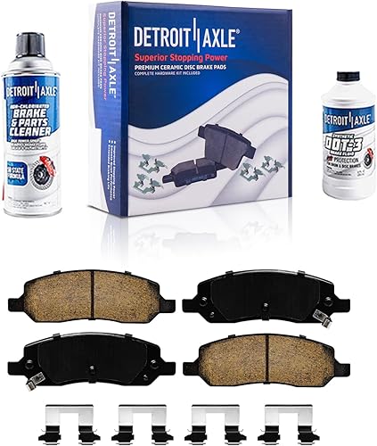 Miniatura 49 de Detroit Axle - Pastillas de Freno Delantero para Chevrolet Captiva Sport Equinox Pontiac Torrent Saturn Vue Suzuki XL-7, Pastillas de Freno Cerámica