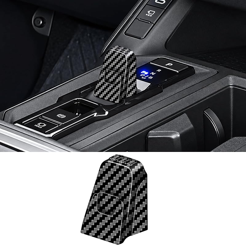 Capa para Seletor de Marchas Eletrônico Toyota RAV4 Hybrid Limited 2026 com Textura de Fibra de Carbono HOLEMISINN 1 unidade
