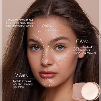 Baked Highlighter Makeup, All in One Blusher and Cream Highlighter, Highly Pigmented, All Over Face Glow, Glow Balm Dewy, Shimmer Glow Finish Face Makeup for Women (Pearl Color)