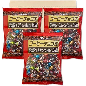 Takaoka Foods Coffee Chocolate Balls 115g x 3-Pack Set PSJBOX Takaoka Sugar Coated Chocolate Balls Coffee Chocolate Balls Ind